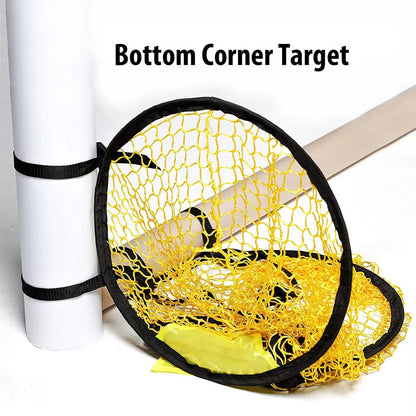 1/2Pcs Football Target Net Foldable Football Training Net Easy to Attach and Detach Soccer Goal for Football Training Practice