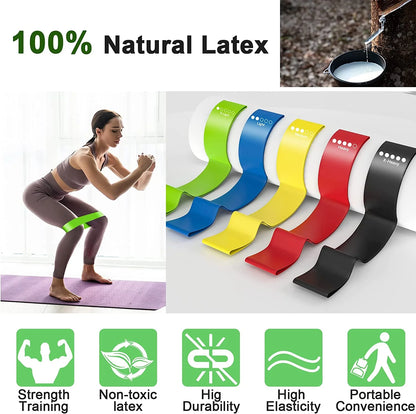 Resistance Band for Women and Men Workout Bands Elastic Bands for Exercise with 5 Different Resistance Levels for Gym,Training, Yoga,Pilates,Home