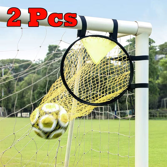 1/2Pcs Football Target Net Foldable Football Training Net Easy to Attach and Detach Soccer Goal for Football Training Practice